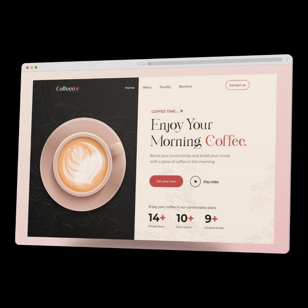 cafe website development